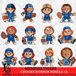 Memphis Tigers Chucky Horror Bundle 12 SVG Eps Dxf Png File, Bundle NCAA svg, Digital Download, Instant Download