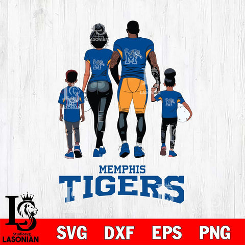 Memphis Tigers Family Love Rugby SVG DXF EPS PNG FILE,NCAA SVG, Father day Digital Download,Instant Download, Silhouette