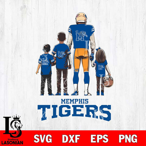 Memphis Tigers Father Football SVG DXF EPS PNG FILE,NCAA SVG, Father day Digital Download,Instant Download, Silhouette