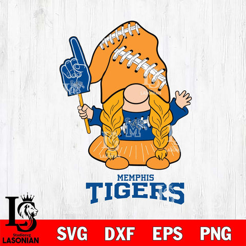 Memphis Tigers Gnomes Fan Svg Eps Dxf Png File, Digital Download, Instant Download