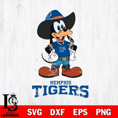 Memphis Tigers Goofy Cowboy Sport SVG DXF EPS PNG FILE,NCAA svg ,Football Digital Download,Instant Download, Silhouette