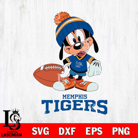Memphis Tigers Goofy Football SVG DXF EPS PNG FILE,NCAA svg ,Football Digital Download,Instant Download, Silhouette