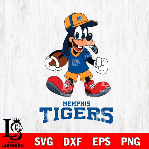 Memphis Tigers Goofy Football Player SVG DXF EPS PNG FILE,NCAA svg ,Football Digital Download,Instant Download, Silhouette