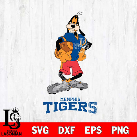 Memphis Tigers Goofy Player SVG DXF EPS PNG FILE,NCAA svg ,Football Digital Download,Instant Download, Silhouette