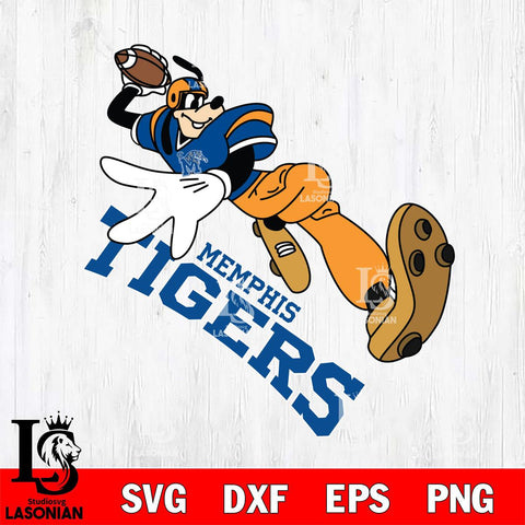 Memphis Tigers Goofy rugby player SVG DXF EPS PNG FILE,NCAA svg ,Football Digital Download,Instant Download, Silhouette