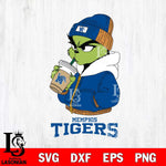 Memphis Tigers Grinch Bougie Christmas Cut Files Cricut, Svg Dxf Eps Png file, Digital download , Silhouette