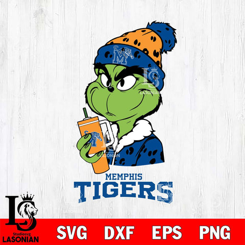Memphis Tigers Grinch Bougie Leopard Svg Eps Dxf Png File, Digital Download, Instant Download