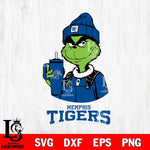 Memphis Tigers Grinch Football Christmas Cut Files Cricut, Svg Dxf Eps Png file, Digital download , Silhouette