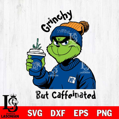 Memphis Tigers Grinchy But Caffeinated Svg Eps Dxf Png File, Digital Download, Instant Download