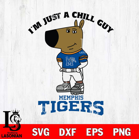 Memphis Tigers I'm Just A Chill Guy Football Svg Eps Dxf Png File,NCAA Svg Files,Chill Guy svg ,Digital Download ,Instant Download, Cricut File
