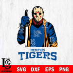 Memphis Tigers Jason Voorhees 6 Svg Eps Dxf Png File, Digital Download