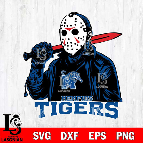 Memphis Tigers Jason Voorhees Horror 12 Svg Eps Dxf Png File, NCAA svg, Digital Download, Instant Download