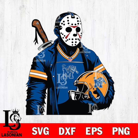 Memphis Tigers Jason Voorhees Horror 2 Svg Eps Dxf Png File, NCAA svg, Digital Download, Instant Download
