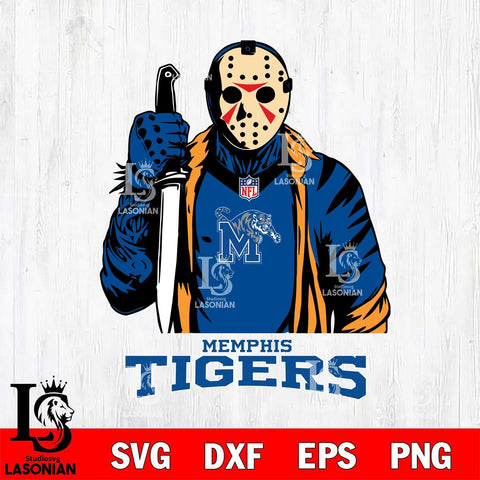 Memphis Tigers Jason Voorhees Horror 3 Svg Eps Dxf Png File, NCAA svg, Digital Download, Instant Download