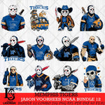 Memphis Tigers Jason Voorhees Horror Bundle 12 SVG Eps Dxf Png File, bundle NCAA svg, Digital Download, Instant Download