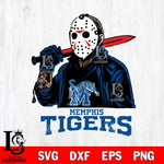 Memphis Tigers Jason Voorhees Horror Halloween Svg Eps Dxf Png File, NCAA svg, Digital Download, Instant Download