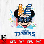 Memphis Tigers Minnie Mouse Love Sport SVG DXF EPS PNG FILE, NCAA File Cut,Digital Download,Instant Download