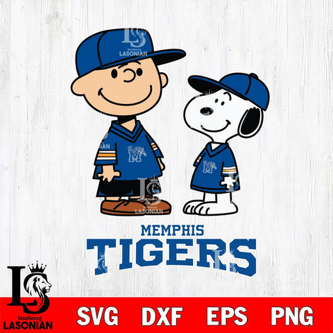 Memphis Tigers Peanuts Snoopy Football SVG DXF EPS PNG FILE,Snoopy File Cut, NCAA Digital Download,Instant Download,Christmas Silhouette