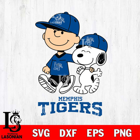 Memphis Tigers Peanuts Snoopy Friends SVG DXF EPS PNG FILE,Snoopy File Cut, NCAA Digital Download,Instant Download,Christmas Silhouette