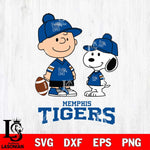 Memphis Tigers Peanuts Snoopy Friends Football SVG DXF EPS PNG FILE,Snoopy File Cut, NCAA Digital Download,Instant Download,Christmas Silhouette