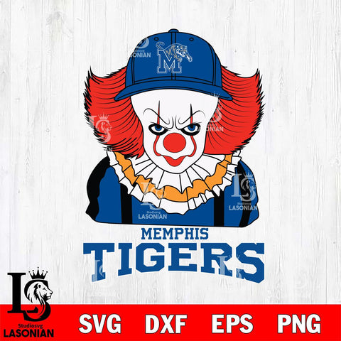 Memphis Tigers Pennywise Horror Sport 10 Svg Eps Dxf Png File, Digital Download