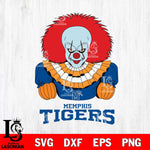 Memphis Tigers Pennywise Horror Sport 3 Svg Eps Dxf Png File, Digital Download