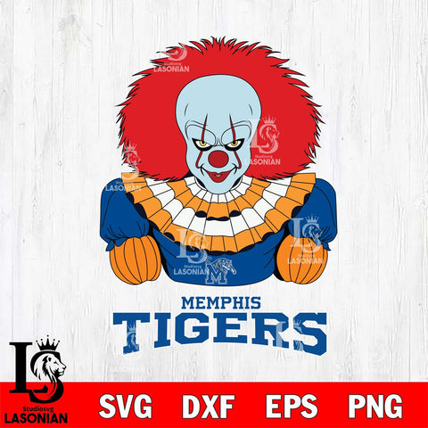 Memphis Tigers Pennywise Horror Sport 3 Svg Eps Dxf Png File, Digital Download