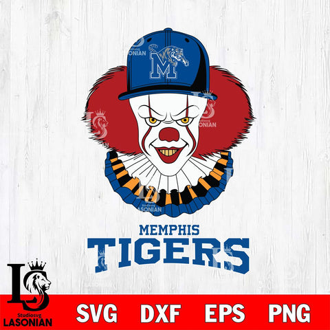 Memphis Tigers Pennywise Horror Sport 4 Svg Eps Dxf Png File, Digital Download