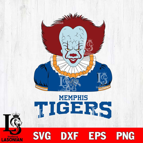 Memphis Tigers Pennywise Horror Sport 5 Svg Eps Dxf Png File, Digital Download