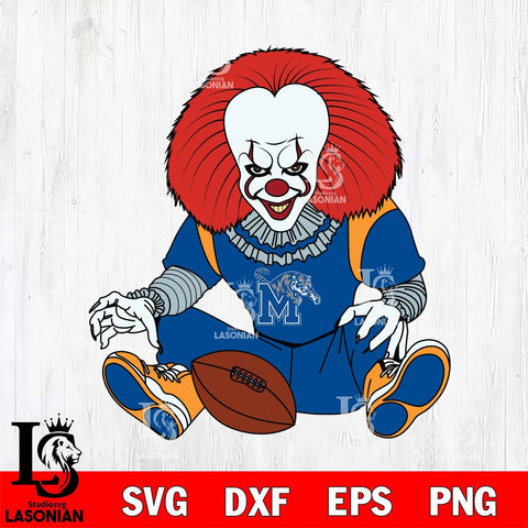 Memphis Tigers Pennywise Horror Sport 6 Svg Eps Dxf Png File, Digital Download