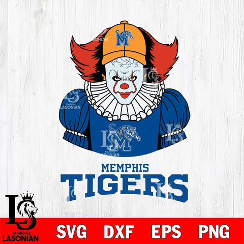 Memphis Tigers Pennywise Horror Sport 7 Svg Eps Dxf Png File, Digital Download