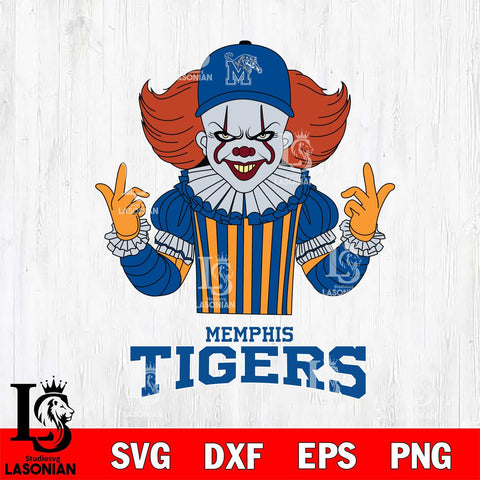 Memphis Tigers Pennywise Horror Sport 8 Svg Eps Dxf Png File, Digital Download