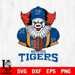 Memphis Tigers Pennywise Horror Sport 9 Svg Eps Dxf Png File, Digital Download