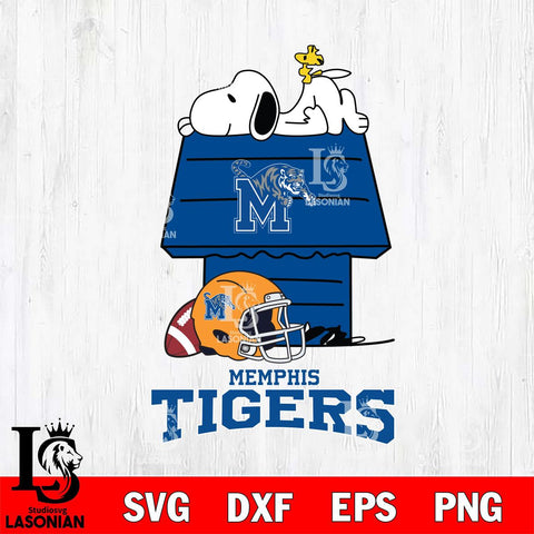 Memphis Tigers Snoopy Chill Football SVG DXF EPS PNG FILE,Snoopy File Cut, NCAA Digital Download,Instant Download,Christmas Silhouette