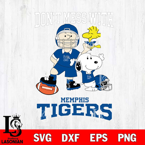 Memphis Tigers Snoopy Dont mess with SVG DXF EPS PNG FILE,Snoopy File Cut, NCAA Digital Download,Instant Download,Christmas Silhouette