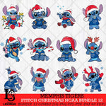 Memphis Tigers Stitch Christmas NCAA Bundle 12 Svg Eps Dxf Png File, Digital Download, Instant Download