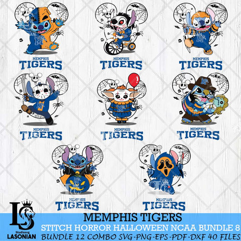 Memphis Tigers Stitch Horror Halloween Bundle NCAA Svg Eps Dxf Png File, Digital Download, Instant Download