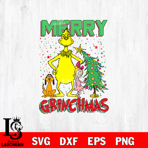 Merry Grinchmas svg, Grinch christmas Svg Eps Dxf Png File,Christmas File Cut ,Digital Download ,Instant Download, Cricut File