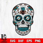 Miami Dolphins Badass Mexico Skull SVG