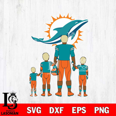 Miami Dolphins Best Dad Ever , father day , DAD NFL Svg Eps Dxf Png File, Digital Download, Instant Download