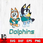 Miami Dolphins Bluey Chilli Mode Dance Svg Eps Dxf Png File, Digital Download, Instant Download