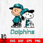 Miami Dolphins Charlie Brown Snoopy Champions Svg Eps Dxf Png File, NFL svg , Digital Download , Instant Download, Cricut File