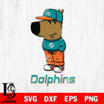 Miami Dolphins Chill Guy Svg