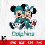 Miami Dolphins Disney Mickey And Minnie Football Svg Eps Dxf Png File, NFL svg , Digital Download , Instant Download, Cricut File