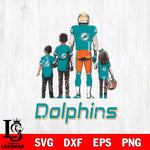 Miami Dolphins Father Football SVG DXF EPS PNG FILE,NFL SVG, Father day Digital Download,Instant Download, Silhouette