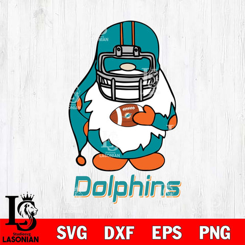 Miami Dolphins Gnomes Christmas Svg Eps Dxf Png File, Digital Download, Instant Download
