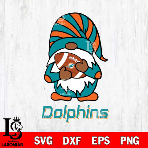 Miami Dolphins Gnomes Football Svg Eps Dxf Png File, Digital Download, Instant Download