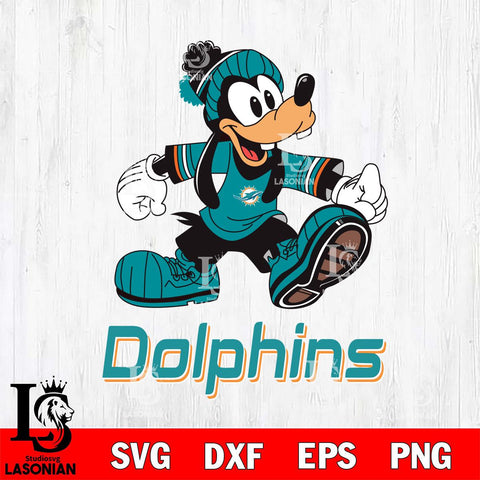 Miami Dolphins Goofy Cool Sport SVG DXF EPS PNG FILE,NFL Cricut ,Football Digital Download,Instant Download, Silhouette