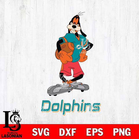 Miami Dolphins Goofy Player SVG DXF EPS PNG FILE,NFL Cricut ,Football Digital Download,Instant Download, Silhouette