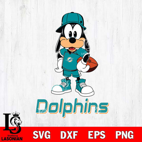 Miami Dolphins Goofy rugby SVG DXF EPS PNG FILE,NFL Cricut ,Football Digital Download,Instant Download, Silhouette